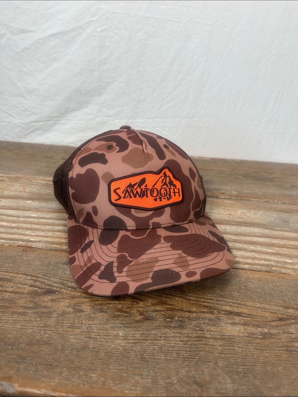 Sawtooth Brown Camo Trucker Hat - Men's Adjustable Cap